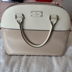 Kate Spade Cream and Tan Satchel